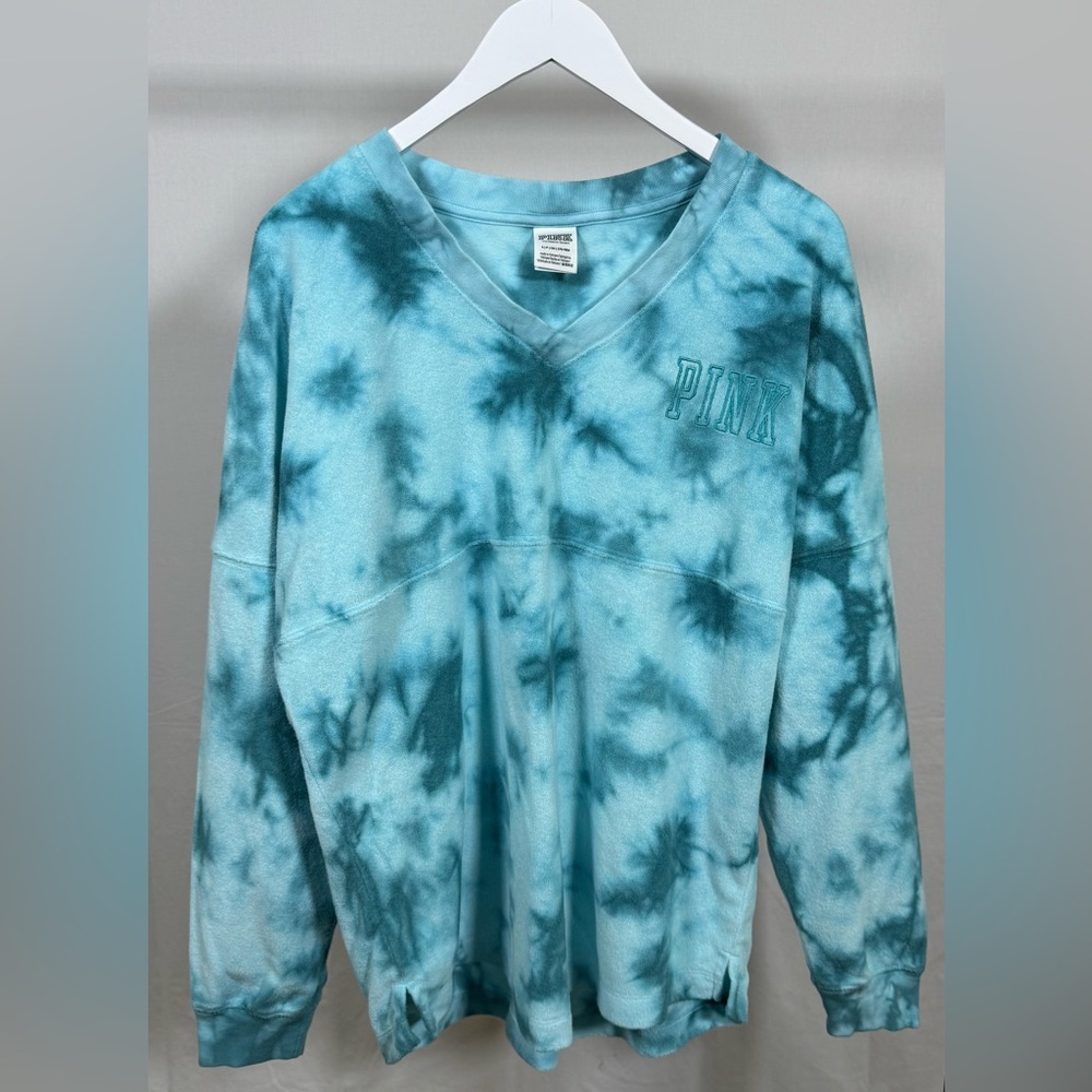PINK Victoria's Secret Light Blue V-Neck Top